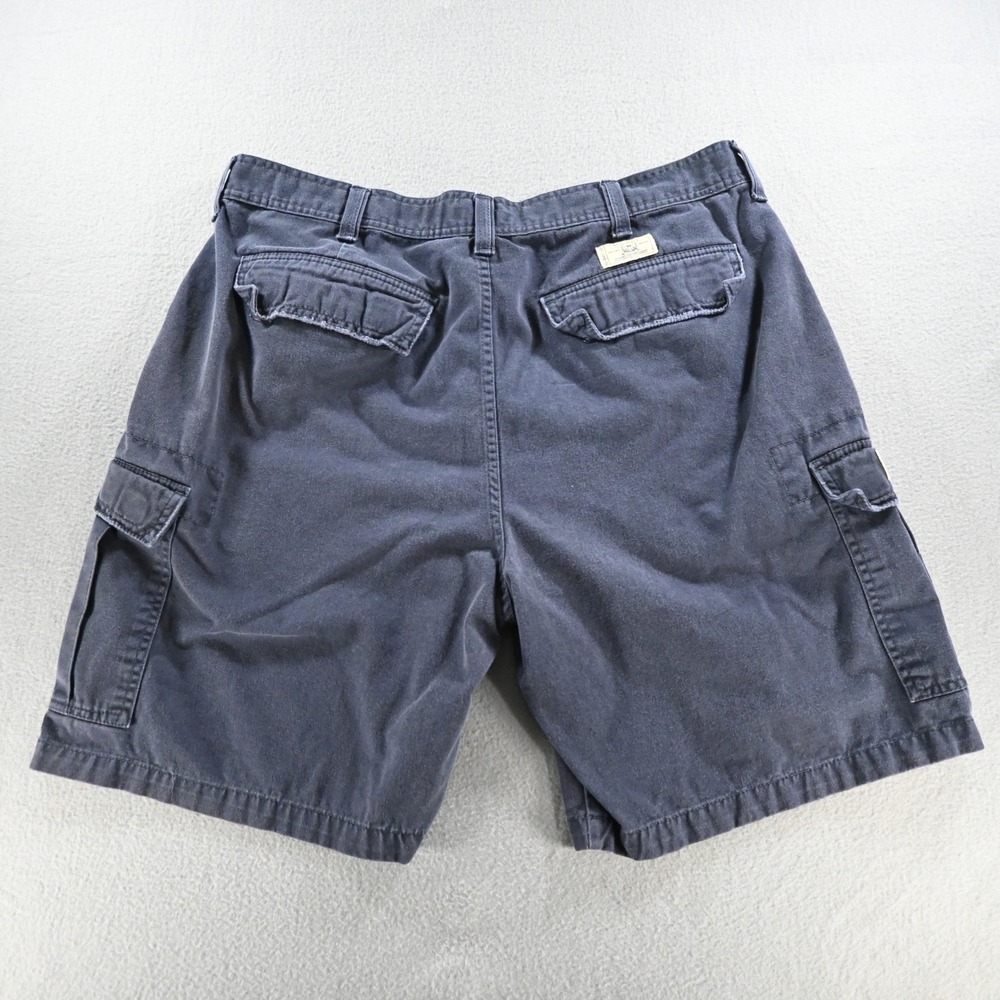 THRE3 Mens Cargo Shorts Size 38 Navy Blue 100%‎ Cotton Casual 232507M2 - Picture 6 of 10